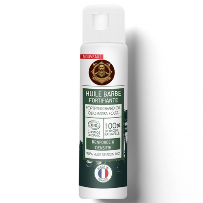 Huile de ricin bio pour barbes