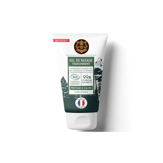 Gel de rasage transparent certifié bio